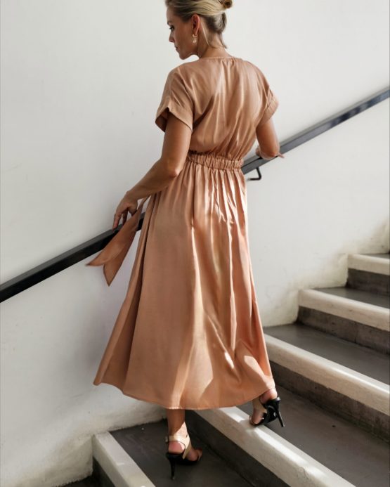 Clay Tie Midi Dress